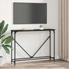 vidaXL Konsolbord Svart Ek 102 x 23 x 75 cm Konstruerat tr&auml;