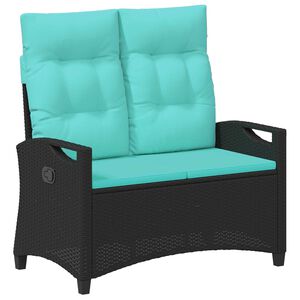 vidaXL Tr&auml;dg&aring;rdsb&auml;nk med kudde 105 x 60 x 112 cm st&aring;l