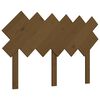 vidaXL S&auml;nggavel honungsbrun 122,5x3x80,5 cm massiv furu