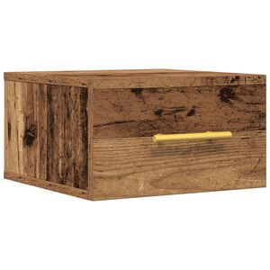 vidaXL Nattduksbord Gammalt tr&auml; 35 x 35 x 20 cm Konstruerat tr&auml;