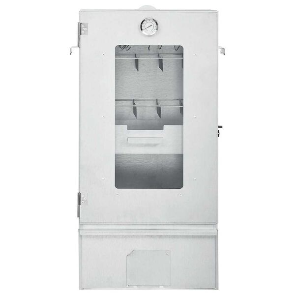 vidaXL R&ouml;ktunna med bord galvaniserat st&aring;l