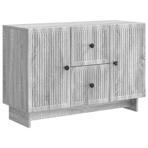 vidaXL Sideboard Gr&aring; sonoma-ek 89 x 34,5 x 60 cm Konstruerat tr&auml;
