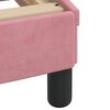vidaXL Bed with Mattress Pink 160x200 cm Velvet