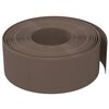 vidaXL Rabattkant brun 10 m 20 cm polyeten