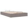 vidaXL Ottoman s&auml;ngram utan madrass taupe 140x190 cm tyg