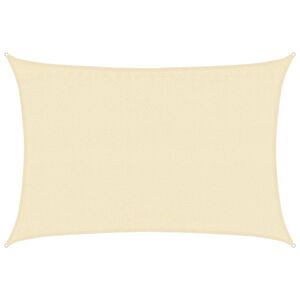 vidaXL Solsegel 160 g/m&sup2; gr&auml;ddvit 3,5x4,5 m HDPE