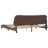 vidaXL Bed Frame without Mattress "Hvar" Brown 200x200 cm Faux Leather