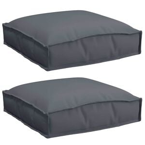 vidaXL Kudde 2 st Oxford Tyg Antracit 40 x 40 x 8 cm