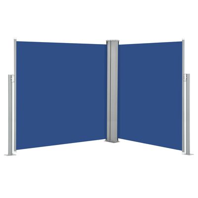 vidaXL Infällbar sidomarkis 170x600 cm blå