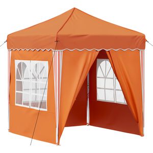 vidaXL Pop-up Partyt&auml;lt 195 x 195 x 245 cm Orange Oxford Tyg