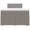 vidaXL Rams&auml;ng med madrass taupe 120x200 cm tyg