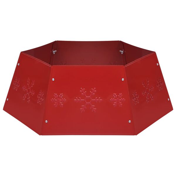 vidaXL Julgranskrage röd Ø68x25 cm