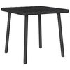vidaXL Soffbord f&ouml;r tr&auml;dg&aring;rden rektangul&auml;rt svart 40x40x37 cm