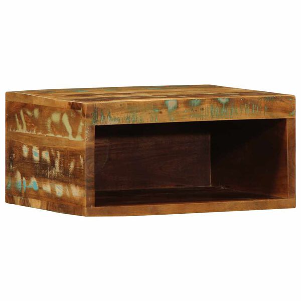 vidaXL Väggmonterad TV-bänk 40x30x19 cm massivt återvunnet trä