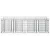vidaXL Gabion upph&ouml;jd s&auml;ng Silver 200 x 50 x 60 cm Galvaniserat St&aring;l