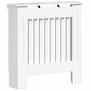 vidaXL Radiatorlock Högblanka vita 78 x 19 x 81,5 cm Konstruerat trä