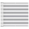 vidaXL Balkong Sk&auml;rm Ljusgr&aring; och vit. 100 x 800 cm Oxford Tyg