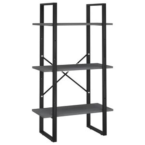 vidaXL F&ouml;rvaringshylla gr&aring; 60x30x105 cm massiv furu