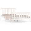 vidaXL S&auml;ngram vit massiv furu 135x190 cm