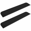 vidaXL Tr&ouml;skelramp 2 st 110x21x2,5 cm gummi