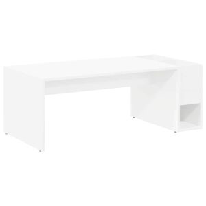 vidaXL Kaffeebord Vit 101,5 x 50 x 37 cm Konstruerat tr&auml;