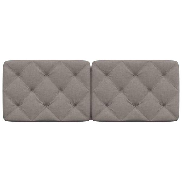 vidaXL Headboard Cushion Taupe 120 cm Fabric