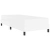 vidaXL S&auml;ngram med madrass Ren Vit 100 x 200 cm tyg