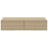 vidaXL F&ouml;rvaringsl&aring;da f&ouml;r tr&auml;dg&aring;rd beige 220x50x58 cm konstrotting