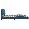 vidaXL Bed Frame without Mattress Blue 160x200 cm Velvet