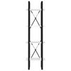 vidaXL Bokhylla 4 hyllplan vit 40x30x140 cm konstruerat trä