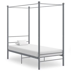 vidaXL Himmels&auml;ng gr&aring; metall 90x200 cm