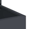 vidaXL Tr&auml;dg&aring;rds integritetssk&auml;rm Antracit 50 x 140 cm Kallvalsat st&aring;l