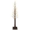 vidaXL Starburst-julgran Brun 150 cm Plast 304 LED-lampor