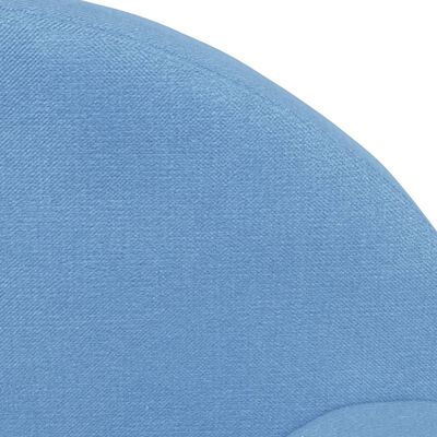 vidaXL Bäddsoffa för barn 2-sits blå mjuk plysch
