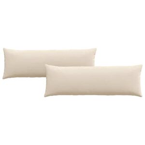 vidaXL Sofakuddar 2 pcs Beige 120 x 40 cm tyg