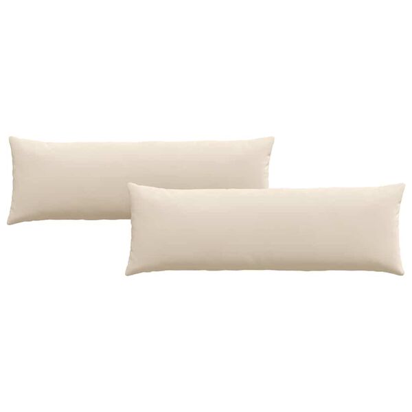 vidaXL Sofakuddar 2 pcs Beige 120 x 40 cm tyg
