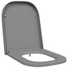 vidaXL Toalettstol Gr&aring; 47,5 x 35 x 3,6 cm Duroplast