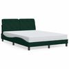 vidaXL Bed Frame without Mattress Dark Green 140x190 cm Velvet