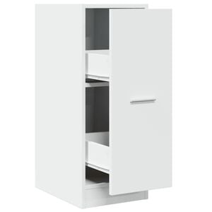 vidaXL Apotekssk&aring;p vit 30x41x77,5 cm konstruerat tr&auml;