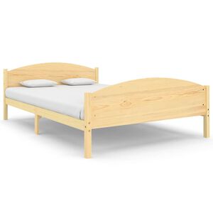 vidaXL S&auml;ngram utan madrass massiv furu 160x200 cm