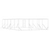 vidaXL Hundg&aring;rd f&ouml;r utomhusbruk silver 6x10x2 m galvaniserat st&aring;l