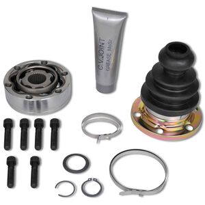 vidaXL Axelset Svart Metall