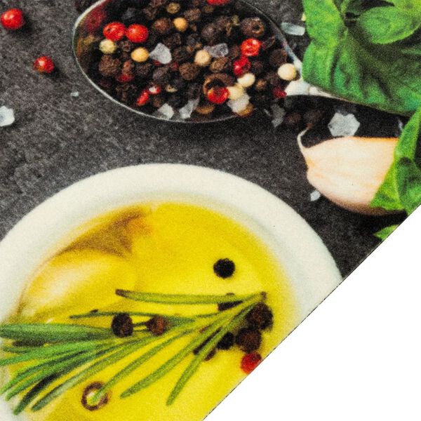 vidaXL Köksmatta maskintvättbar kryddor 45x150 cm sammet