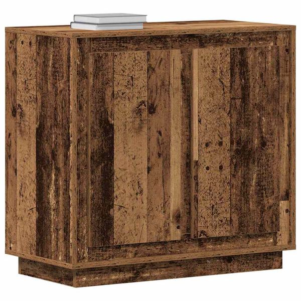 vidaXL Sideboard Gammalt trä 80 x 40 x 75 cm Konstruerat trä