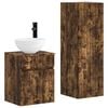 vidaXL Badrumsm&ouml;belset 2 st R&ouml;kt ek 33 x 34,5 x 100 cm Konstruerat tr&auml;