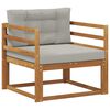 vidaXL Utomhus Mellansoffa Naturlig 87 x 83 x 73 cm