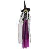 vidaXL H&auml;ngande halloweenh&auml;xa SPOOKA Lila 30 x 133 cm Plast och tyg
