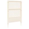 vidaXL Trellis med spik Vit 99 x 6 x 165 cm PP