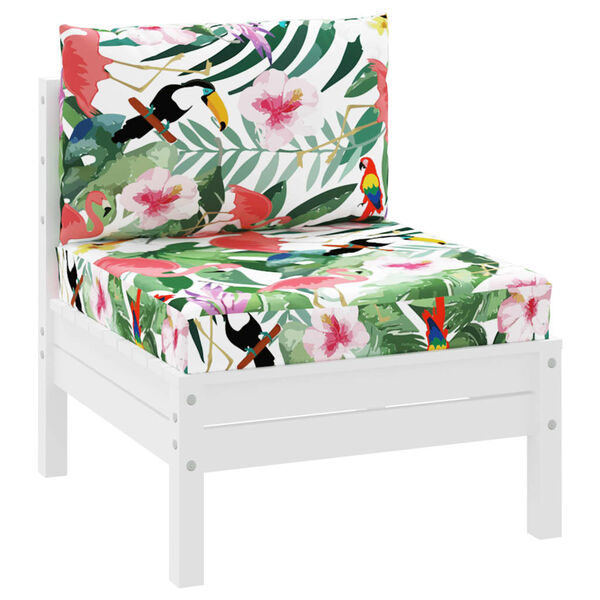 vidaXL Dynor till pallsoffa 2 st flerf&auml;rgade Oxford-tyg