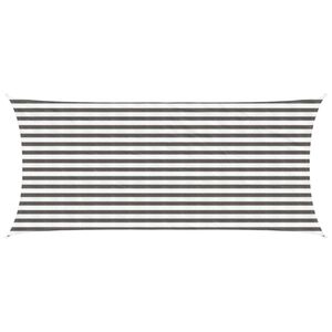 vidaXL Sols&auml;tt segel Ljusgr&aring; och vit. 2 x 4 m HDPE